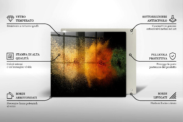 Glas Ceranfeldabdeckung Bunte Gewürze
