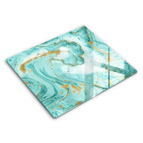 Glas Ceranfeldabdeckung Blaue Abstraktion