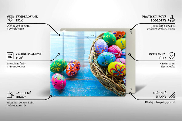 Glas Ceranfeldabdeckung Ostereier Ostereier