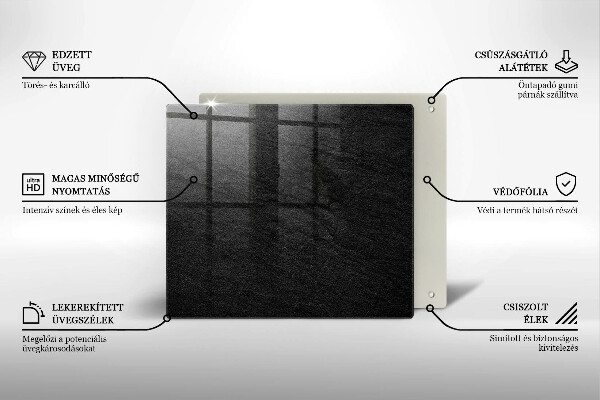 Glas Ceranfeldabdeckung Felsstruktur