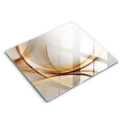 Glas Herdabdeckplatte Abstrakte Formen
