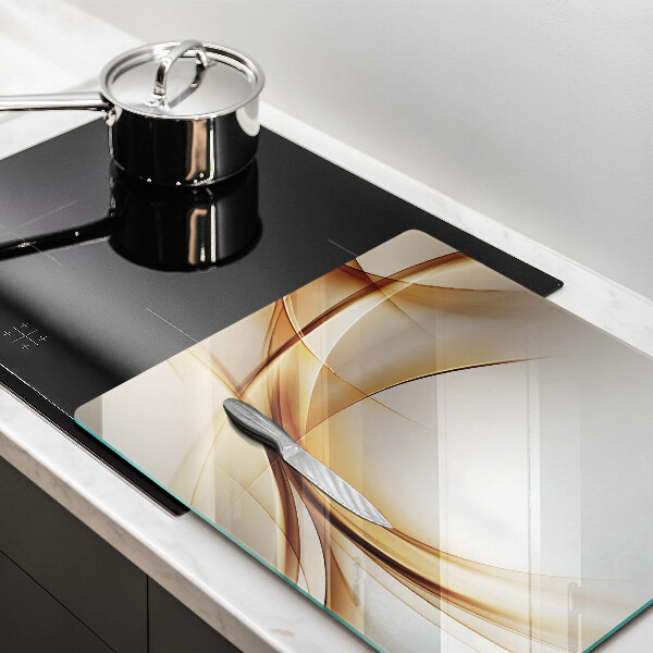 Glas Herdabdeckplatte Abstrakte Formen