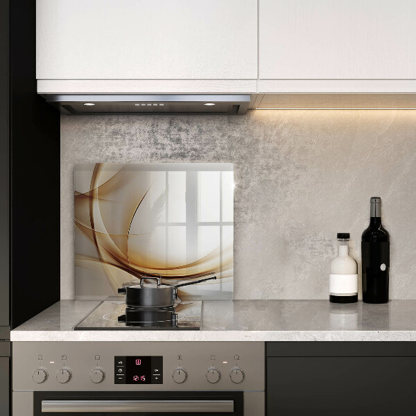 Glas Herdabdeckplatte Abstrakte Formen