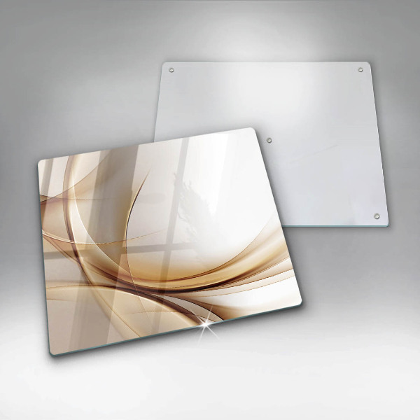 Glas Herdabdeckplatte Abstrakte Formen