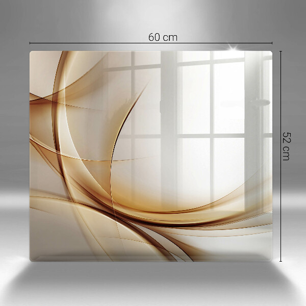 Glas Herdabdeckplatte Abstrakte Formen
