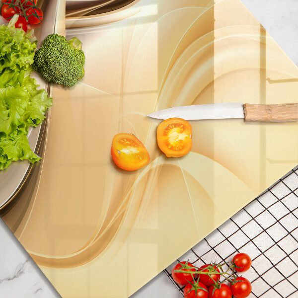 Glas Herdabdeckplatte Rauchabstraktion