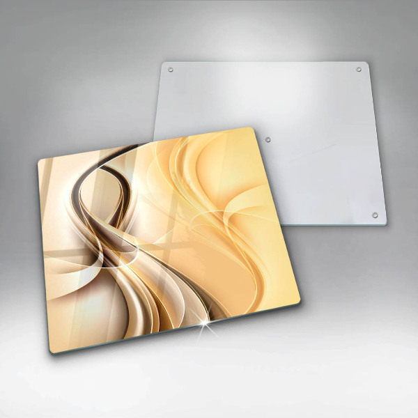 Glas Herdabdeckplatte Rauchabstraktion