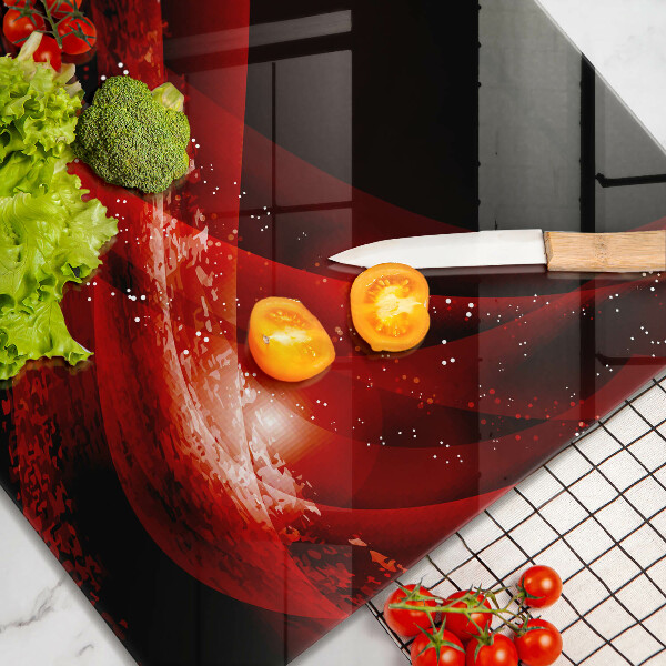 Glas Herdabdeckplatte Moderne Abstraktion