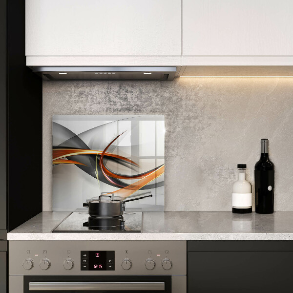 Glas Herdabdeckplatte Moderne Formen