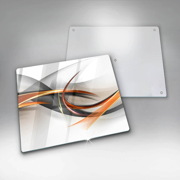 Glas Herdabdeckplatte Moderne Formen