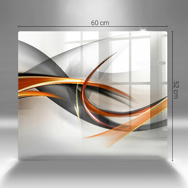 Glas Herdabdeckplatte Moderne Formen