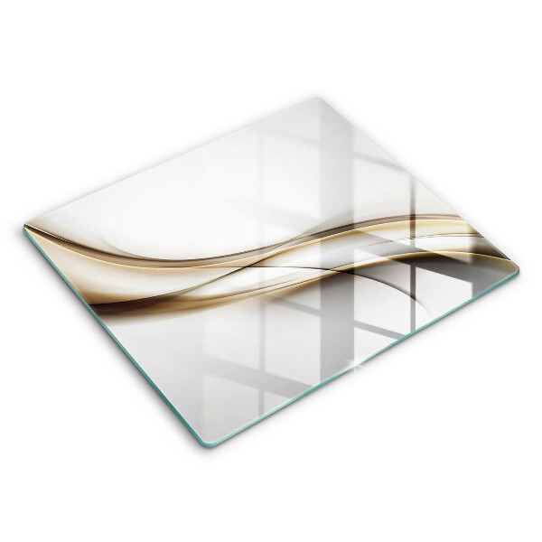 Glas Herdabdeckplatte Weiche Linien Abstraktion