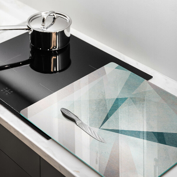 Glas Herdabdeckplatte Scharfe Abstraktion