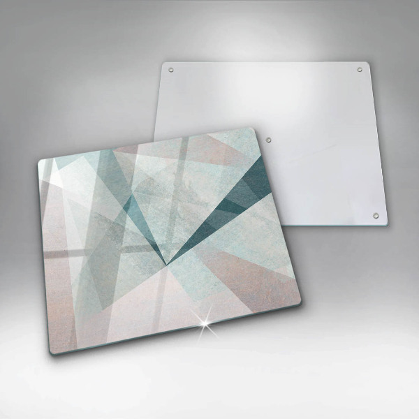 Glas Herdabdeckplatte Scharfe Abstraktion