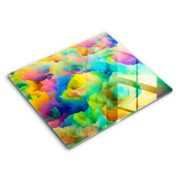 Glas Herdabdeckplatte Bunte Abstraktion