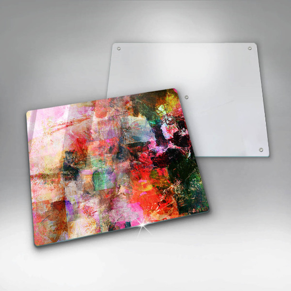 Glas Herdabdeckplatte Abstraktion malen