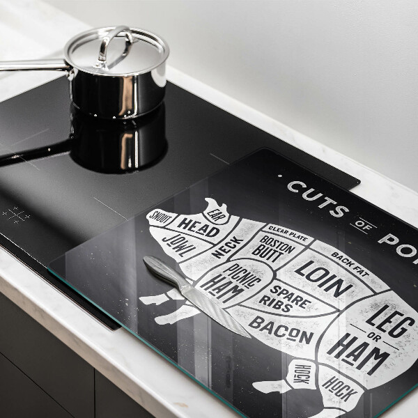 Glas Ceranfeldabdeckung Schweinefleisch Schweinefleisch