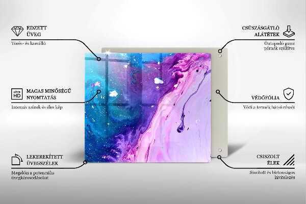 Glas Ceranfeldabdeckung Abstraktionstinten