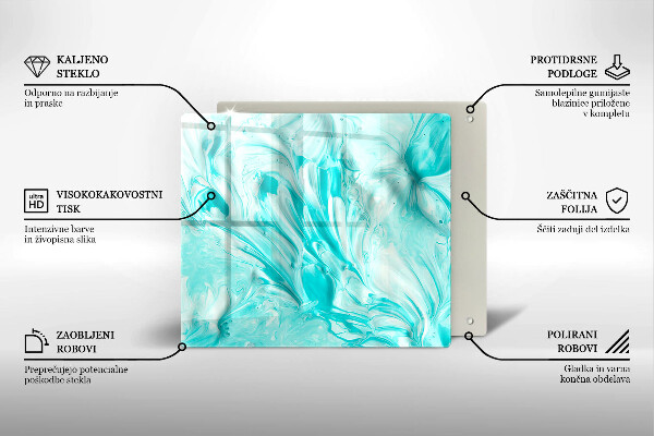 Glas Ceranfeldabdeckung Abstraktionsfarben