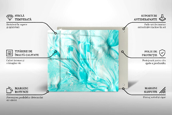 Glas Ceranfeldabdeckung Abstraktionsfarben