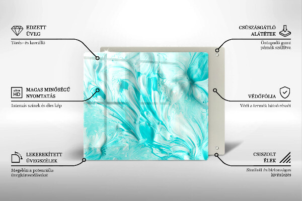 Glas Ceranfeldabdeckung Abstraktionsfarben