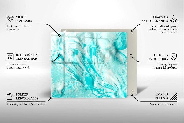 Glas Ceranfeldabdeckung Abstraktionsfarben