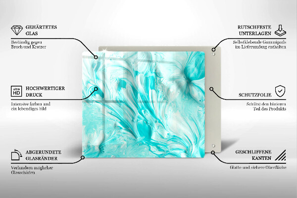 Glas Ceranfeldabdeckung Abstraktionsfarben