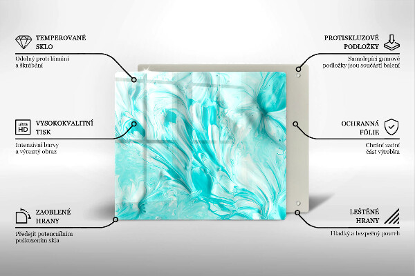 Glas Ceranfeldabdeckung Abstraktionsfarben