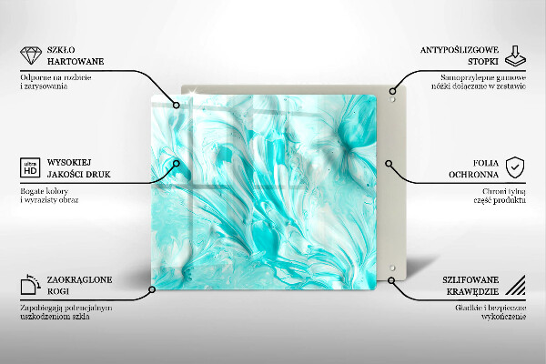 Glas Ceranfeldabdeckung Abstraktionsfarben