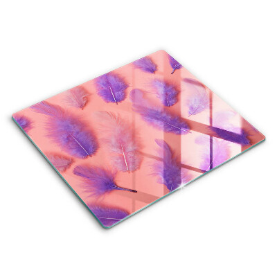 Glas Ceranfeldabdeckung Flauschige Federn