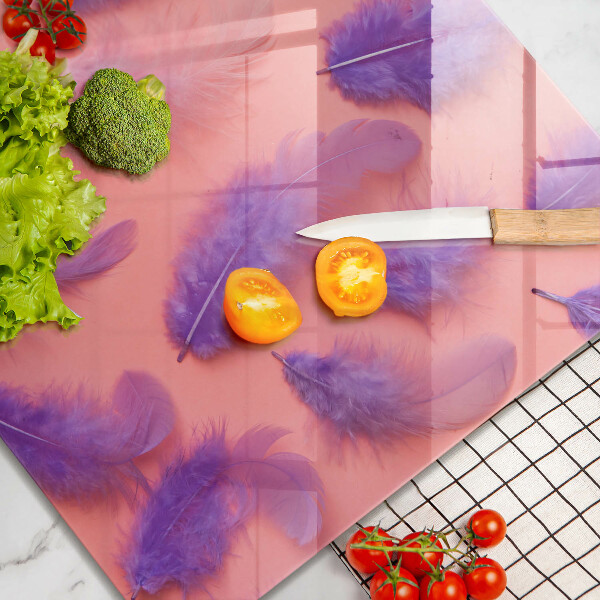 Glas Ceranfeldabdeckung Flauschige Federn