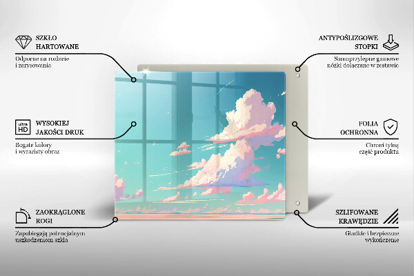 Glas Ceranfeldabdeckung Märchenhafter Himmel