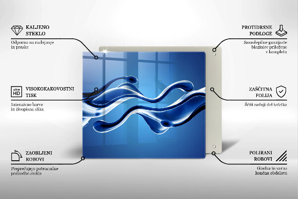 Glas Ceranfeldabdeckung Flüssige Abstraktion