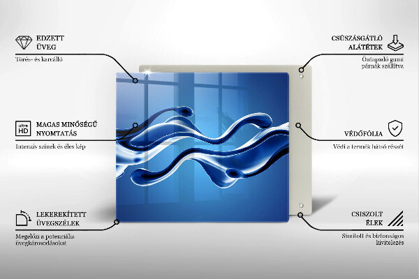 Glas Ceranfeldabdeckung Flüssige Abstraktion