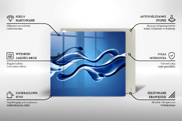 Glas Ceranfeldabdeckung Flüssige Abstraktion