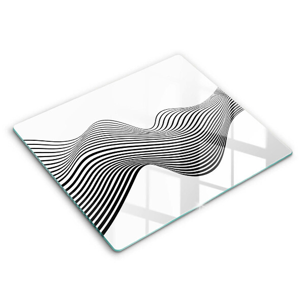 Glas Ceranfeldabdeckung Lineare Abstraktion