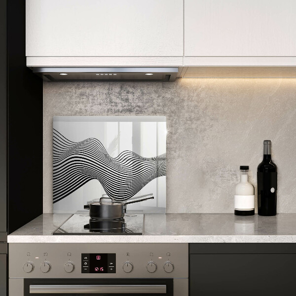 Glas Ceranfeldabdeckung Lineare Abstraktion