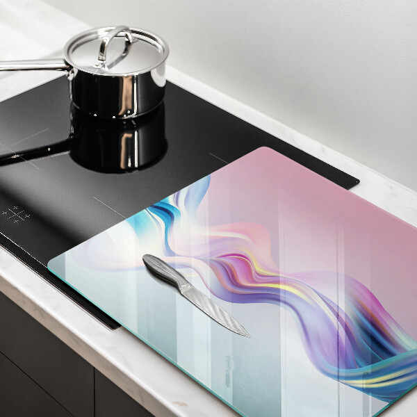 Glas Ceranfeldabdeckung Pastellabstraktion