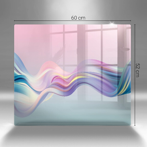 Glas Ceranfeldabdeckung Pastellabstraktion