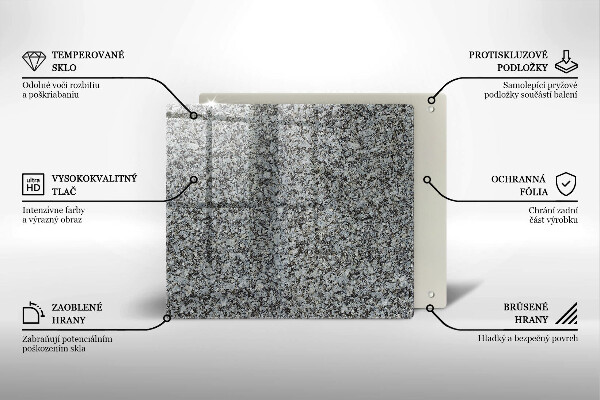 Glas Herdabdeckplatte Steinstruktur
