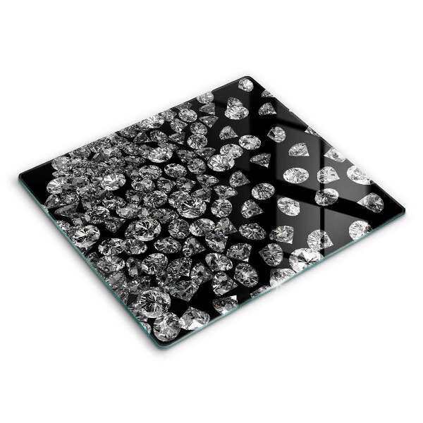 Glas Herdabdeckplatte Diamanten Diamanten