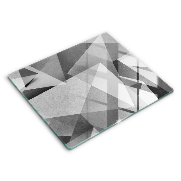 Glas Herdabdeckplatte Konkrete scharfe Abstraktion