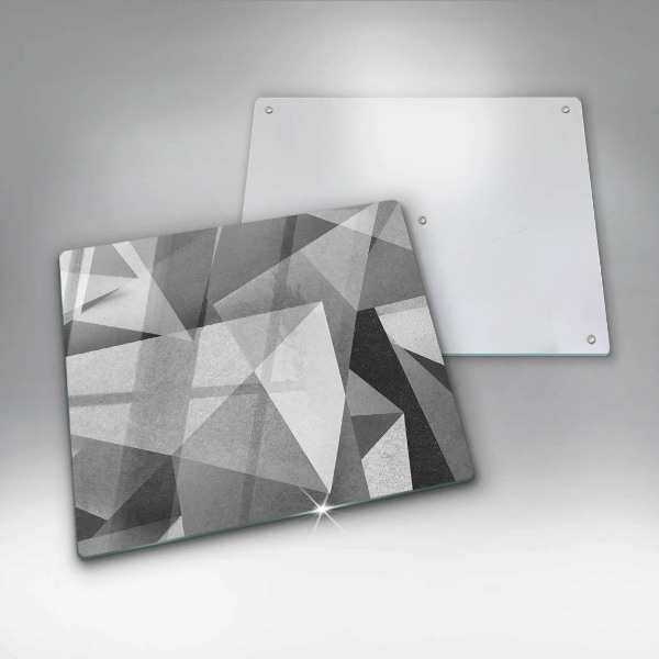 Glas Herdabdeckplatte Konkrete scharfe Abstraktion