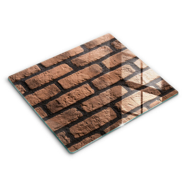 Glas Ceranfeldabdeckung Ziegelwand