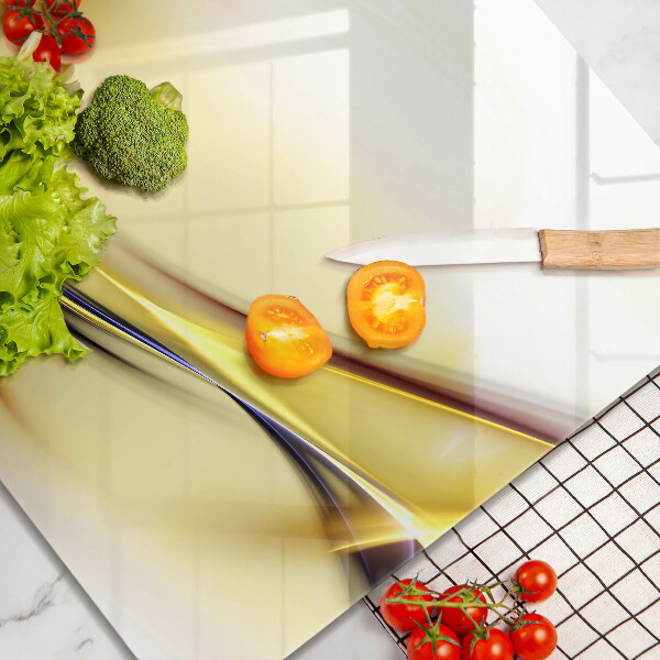 Glas Herdabdeckplatte Abstrakte Lichtlinien