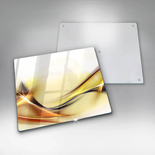 Glas Herdabdeckplatte Abstrakte Lichtlinien