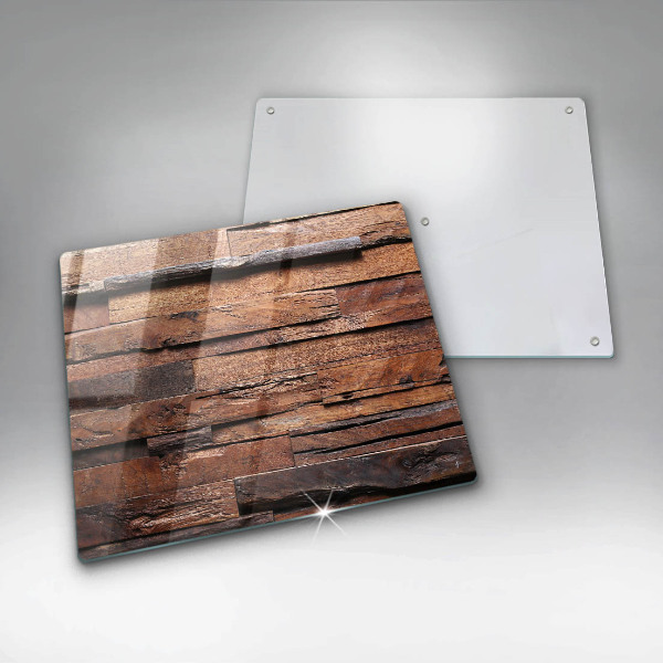 Glas Herdabdeckplatte Dekorative Holzbretter