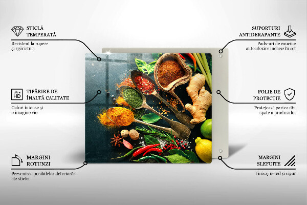 Glas Ceranfeldabdeckung Küchengewürzlöffel