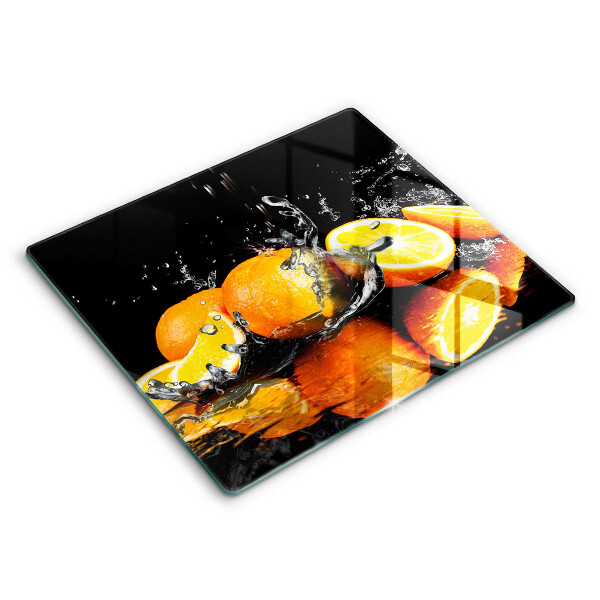 Glas Ceranfeldabdeckung Saftige Orangenfrucht
