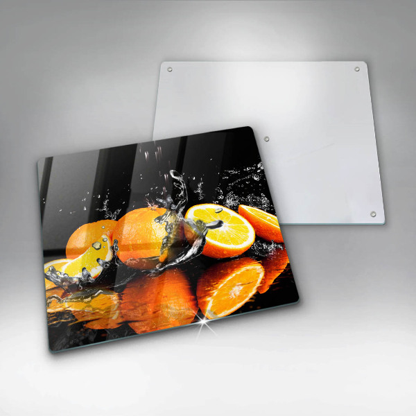 Glas Ceranfeldabdeckung Saftige Orangenfrucht